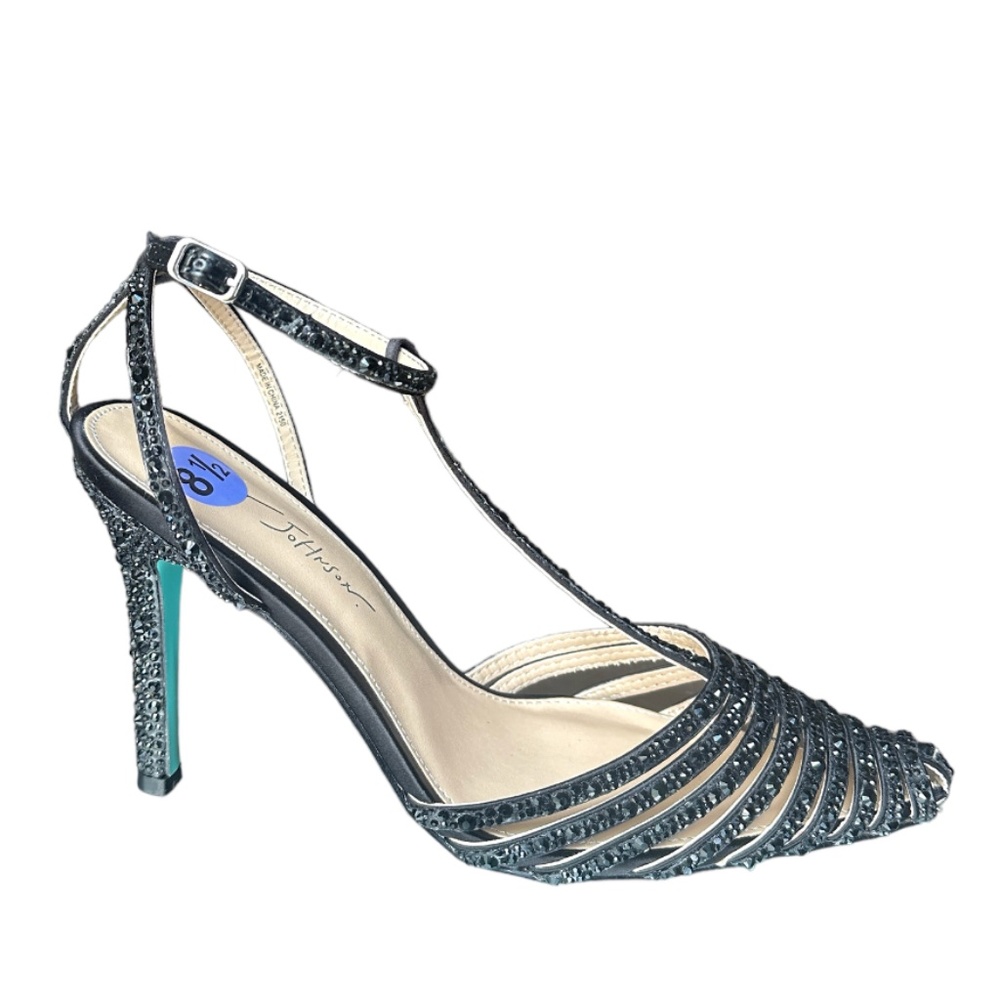 Betsey Johnson Diamond Crystal Strass Ali Pointed toe Heels - Picture 9 of 11